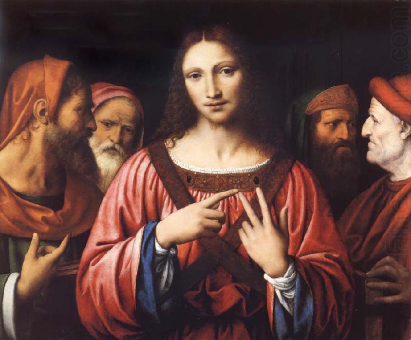 LUINI, Bernardino Christ among the Doctors china oil painting image